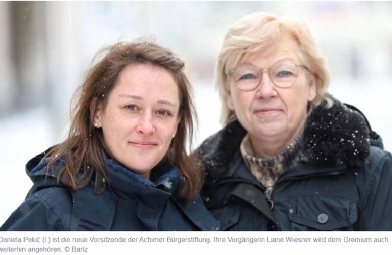 Daniela Pekic übernimmt den Vorsitz im Vorstand der Bürgerstiftung Achim