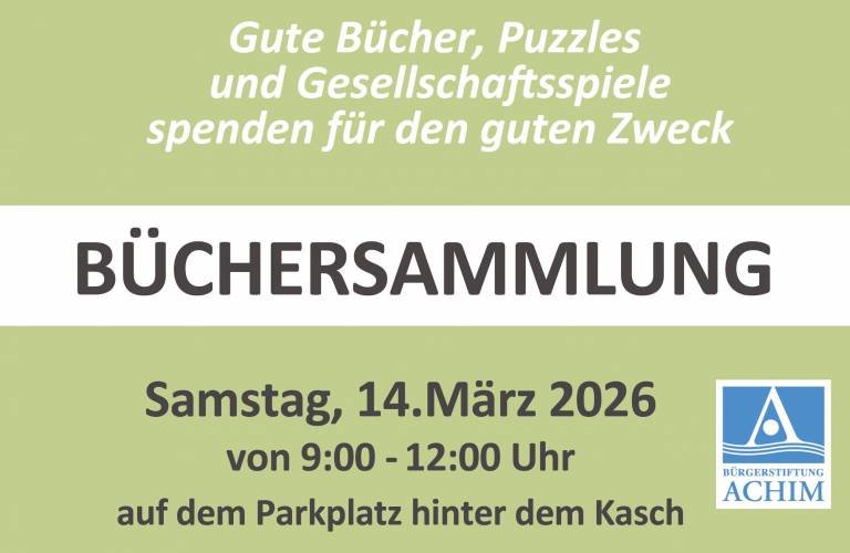 Wir sammeln wieder Bücher, Spiele und Puzzle
