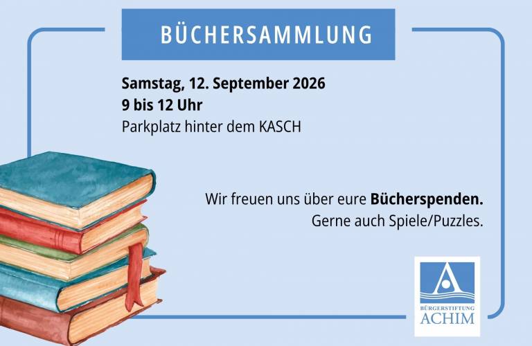 Wir sammeln wieder Bücher, Spiele und Puzzle
